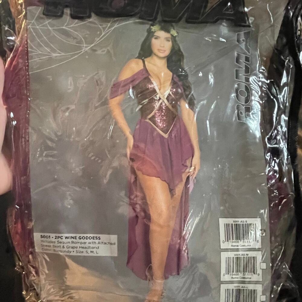 NEW Roma Wine Goddess Sexy Halloween Costume Size Small - Picture 6 of 10
